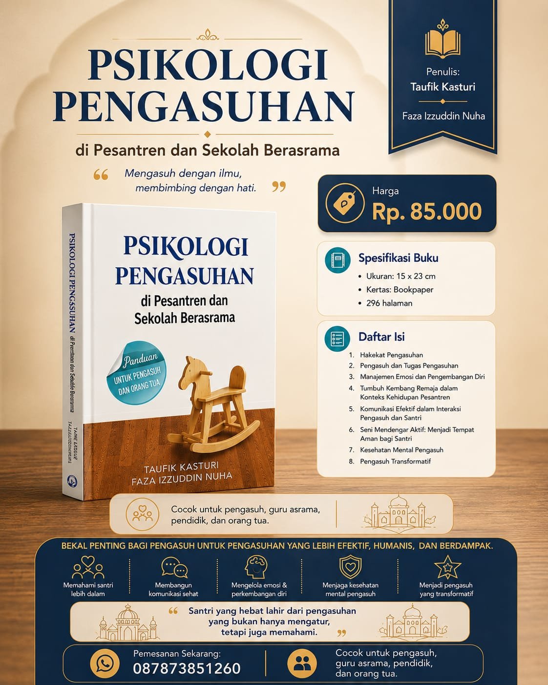 Cover Buku Psikologi Pengasuhan di Pesantren dan Sekolah Berasrama